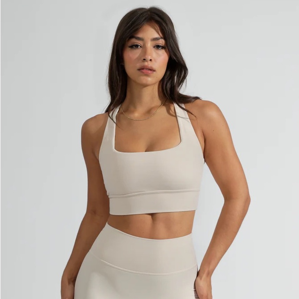 BuffBunny Cream Sports Bra